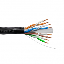 Provo câble extérieur à enfouissement direct CAT6 550MHz SOL BC 23-4pr RoHS – avec gaine noire