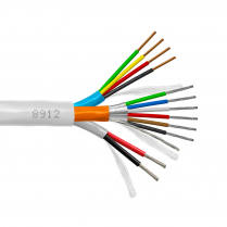 Provo Door Access Control Cable 22-6c STR TC FL SH + 22-4c SOL BC + 18-2c STR TC UNSH CSA FT4 UL RoHS – White JKT