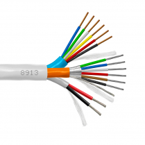 Provo Door Access Control Cable 22-6c STR TC FL SH + 22-6c SOL BC + 18-2c STR TC UNSH CSA FT4 UL RoHS – White JKT