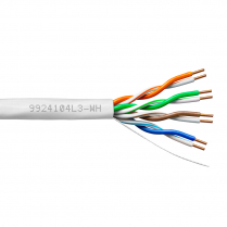 Provo CAT3 Telephone UTP Cable 24-4pr SOL BC UNSH CSA CMP FT6 UL RoHS – White JKT