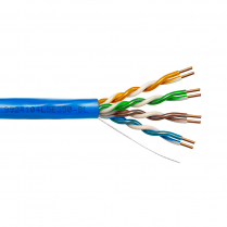 Provo CAT5E UTP Cable 24-4pr SOL BC UNSH 350MHz CMP ETL FT6 RoHS – Blue JKT