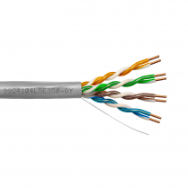 Provo CAT5E UTP Cable 24-4pr SOL BC UNSH 350MHz CMP ETL FT6 RoHS – Grey JKT