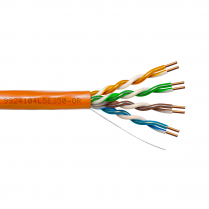 Provo CAT5E UTP Cable 24-4pr SOL BC UNSH 350MHz CMP ETL FT6 RoHS – Orange JKT