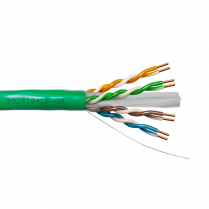 Provo CAT6 UTP Cable 23-4pr SOL BC UNSH 550MHz CMP ETL FT6 RoHS – Green JKT