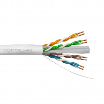 Provo câble CAT6 UTP SOL BC non blindé 23-4pr 550MHz CMP ETL FT6 RoHS – avec gaine blanche