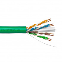 Provo CAT6A UTP Cable 23-4pr SOL BC UNSH 500MHz CMP ETL FT6 RoHS – Green JKT