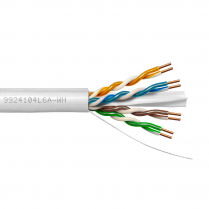 Provo câble CAT6A UTP SOL BC non blindé 23-4pr 500MHz CMP ETL FT6 RoHS – avec gaine blanche