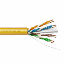 Provo CAT6A UTP Cable 23-4pr SOL BC UNSH 500MHz CMP ETL FT6 RoHS – Yellow JKT