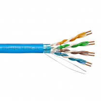 Provo CAT5E STP Cable 24-4pr SOL BC FL SH 350MHz CMP ETL FT6 RoHS – Blue JKT