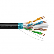 Provo CAT6 STP Cable 23-4pr SOL BC FL SH 550MHz CMP ETL FT6 RoHS – Black JKT