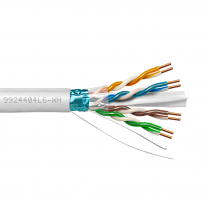 Provo CAT6 STP Cable 23-4pr SOL BC FL SH 550MHz CMP ETL FT6 RoHS – White JKT