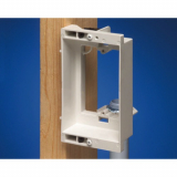 Arlington Single Gang RECESSED Low Volt. Mounting Bracket – White