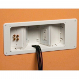 Arlington 13" Wide Recessed 3Gang Angle Device Box wPower & Low V.