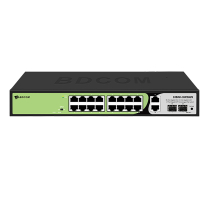 BDCOM Commutateur PoE multifonction 24 ports 10/1000 Mbps + 2 ports TX Gigabit