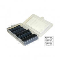 Circuit-Test HeatShrink Kit 2:1 Black 160 pieces of 4" lengths