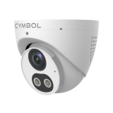 Cymbol 8MP 4K Tri-guard Turret Camera Two-way Audio & Light – White