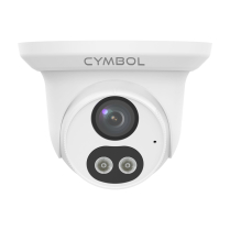 Cymbol caméra à tourelle Cymbol, WDR, Dual Light, de 4 MP, IR et avec objectif fixe de 2.8 mm – blanche