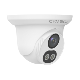 Cymbol caméra à tourelle Cymbol, WDR, Dual Light, de 4 MP, IR et avec objectif fixe de 2.8 mm – blanche