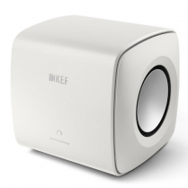 KEF Caisson de basses Uni-Core à doubles haut-parleurs 6.5" 1000 W RMS avec Music Integrity Engine® Blanc minéral – Unité