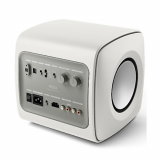 KEF caisson de basses blanc Uni-Core avec 2 haut-parleurs de 6.5 et une amplification de classe D de 1000 W RMS – (unité)