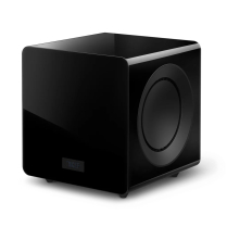 KEF Caisson de basses &agrave; doubles haut-parleurs 9" 1000 W RMS avec Music Integrity Engine&reg; Noir carbone &ndash; Unit&eacute;