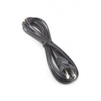 Provo Line Cord SPT1 18-2c (6ft) Black