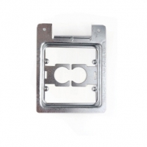 Caddy Metal Low Voltage 2 Gang Mounting Plate