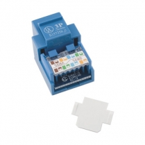 Provo prise renforcée keystone Cat 5 RJ45 style 110 – bleue