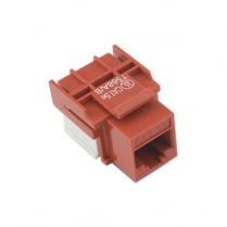 Provo prise renforcée keystone Cat 5 RJ45 style 110 – rouge