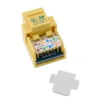 Provo prise renforcée keystone Cat 5 RJ45 style 110 – jaune