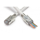 Platinum Tools connecteurs blindés EZ-RJ45 Cat5e avec mise à terre externe – 50 pièces/sachet