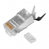 Platinum Tools RJ45 Cat6A 10Gig Shielded Connector w/Liner – 50pcs/Bag