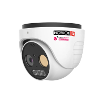 Provision-ISR Cam&eacute;ra d&ocirc;me fixe thermique 5 Mpx avec objectif fixe, DEL hybride et analyses DDA