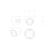 Provision-ISR 8MP Motorized Lens Dome Camera with IR LED and DDA2 Analytics - Grey