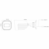 Provision-ISR caméra IP de type canon, série S-Sight, de 4 MP, avec objectif fixe de 2.8 mm et IR de 20M – blanche