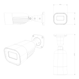 Provision-ISR caméra IP de type canon, série Eye-Sight, de 4 MP, avec IR de 60M et objectif à focale variable motorisée entre 2.8 et 12 mm – blanche