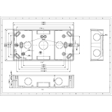 Provision-ISR boîte de jonction encastrée conçue pour le moniteur 7"