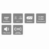 Provision-ISR H.265 All In 1 Hybrid DVR 5MP Lite 4CH Video Input MM Case