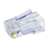 Simply45® cat5e Pass-Through RJ45 non blindé – 500 fiches – teinte bleue