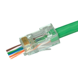 Simply45® fiches modulaires RJ45 non blindées ProSeries Cat6 avec Cap45® – 100 pièces/pot - teinte verte