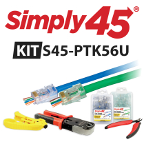 Simply45® série Pass-Through – Kit de démarrage UTP Pass-Through Cat5/6