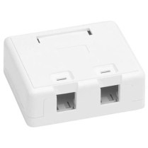 SynConnect Dual Surface Mount Box for Keystone Jacks