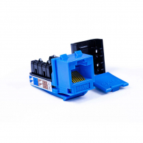 SynConnect Cat 5e Keystone Jack UTP 90 Degree T568A/B 110 IDC – Blue