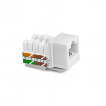 SynConnect prise Keystone Cat5E 90 degrés T568A/B série Contractor cUL – blanche – sachet de 10