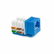 SynConnect prise Keystone Cat6 90 degrés T568A/B série Contractor cUL – bleue – sachet de 10