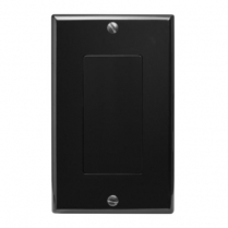 SynConnect Decora Style Wall Plate Blank Insert w/No Knockout 2pcs – Black