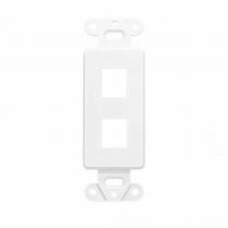 SynConnect 2 Port Decora Insert Plate – 10pc Pkg