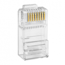 SynConnect fiches modulaires 8p8c pour câbles ronds solides Cat5E c(UL) – bocal de 100 pièces