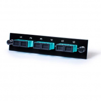 SyncFiber – 6F multimode SC (OM3/4) plaque d'adaptateur duplex – bleu aqua