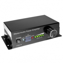 SyncSound amplificateur stéréo puissant avec télécommande infrarouge Class-D 15w à 4ohms dc12v / 2a